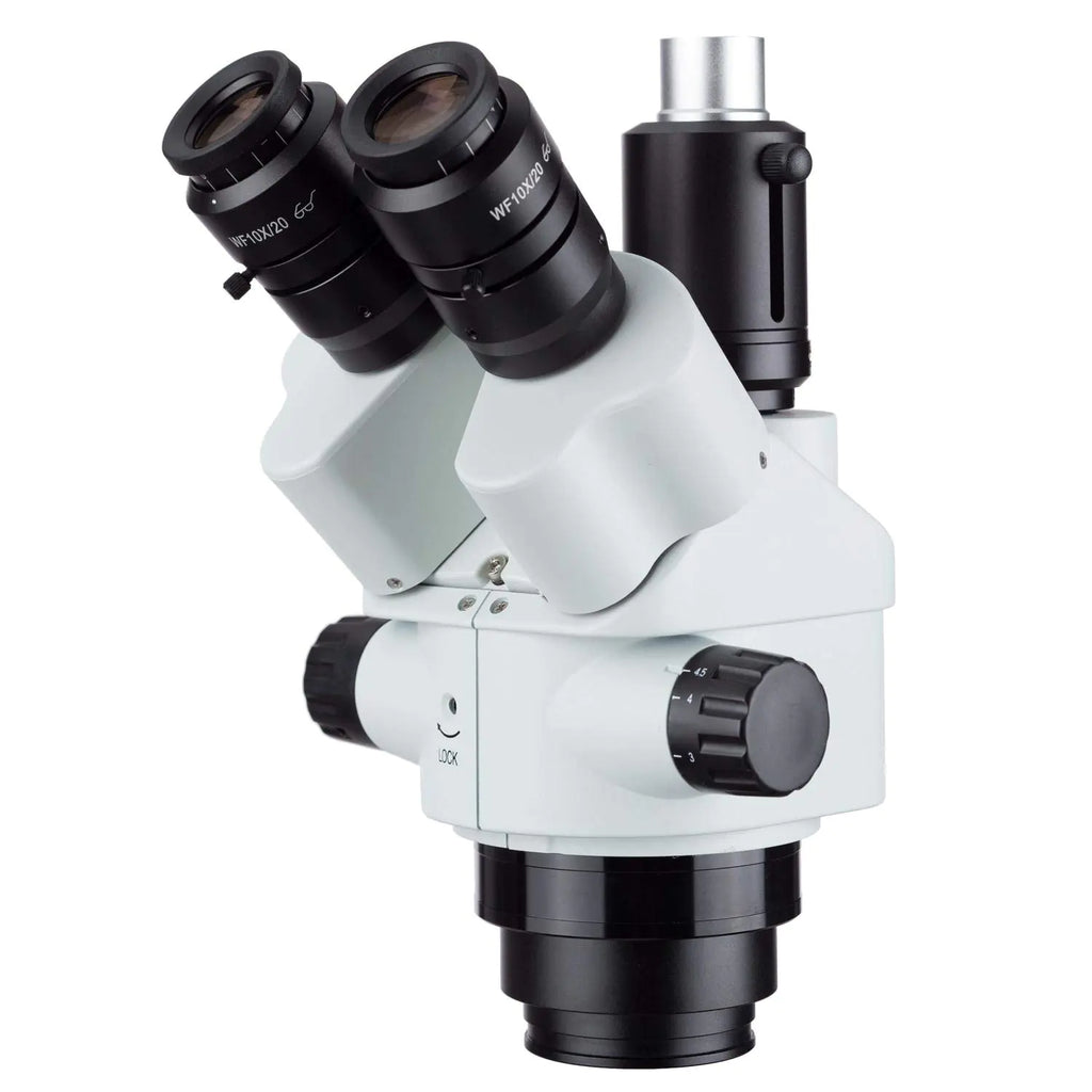 AmScope - 7X-45X Simul-Focal Trinocular Zoom Stereo Microscope Head - SM745NTP