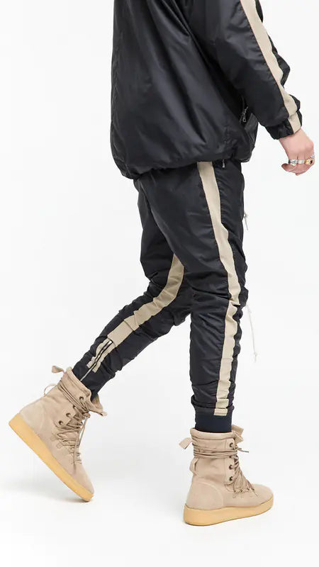 Zippered Cuffed Pants, Sports Pants, Casual Pants