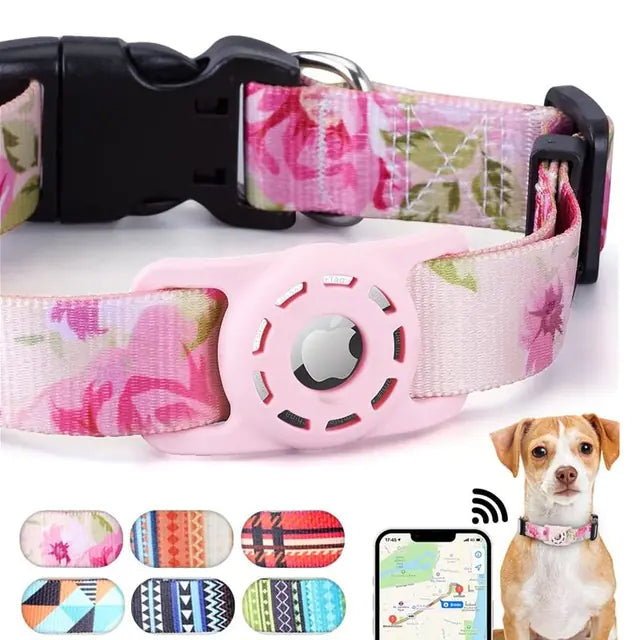 Digital Printing Collar for Apple Airtag - Pets Accessories